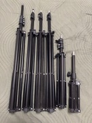 Zestaw 6 statywów na tła, mikrofony etc. + torba gratis