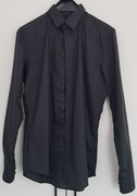 Koszula Męska H&M Czarna Elegancka Slim Fit Rozmiar M Długi Rękaw 