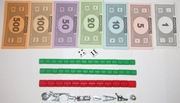 MONOPOLY / ZESTAW ZAPASOWY / BANKNOTY, KOŚCI, DOMKI, PIONKI / HASBRO