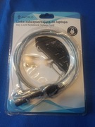 Linka zabezpieczająca do laptopa na kluczyk 4world