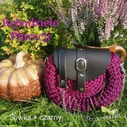 Torebka oreo szydełkowa śliwka