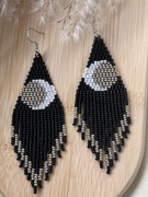 Kolczyki z japońskich koralików.