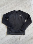 Czarno szara sportowa bluza bez kaptura The North Face rozmiar M