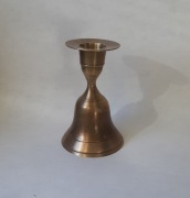 Lichtarz z dzwonkiem obiadowym mosiądz lata 60-70