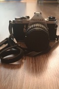 Pentax vintage – lustrzanka + lampa Agfatronic + akcesoria