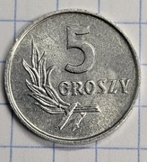 5 gr groszy 1971 , stan I , mennicza