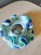 Gumka do włosów scrunchie wełna.