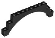 LEGO 1 x 18838 łuk 1x12x3 - czarny