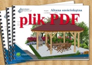 Projekt: Altana drewniana sześciokątna 5,5 m PDF