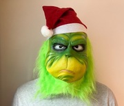 Nowa maska Grinch, czapka +rękawiczki 