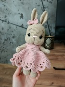 Ręcznie robiony króliczek Handmade | prezent na chrzest, roczek