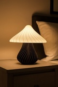 Designerska Lampka Nocna SPIRAL MUSHROOM - Gwint E14 - Wybierz Kolor!