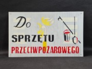 Tablica BHP PPOŻ PRL