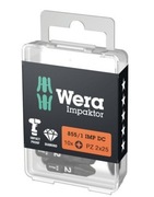 WERA Bit IMPAKTOR PZ2x25 15szt udarowa, powłoką diamentowa 05057621001