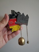 Magnes na lodówkę - 542g. FRANKFURT Dzwonek MAPA Niemcy