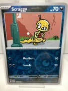 Pokémon TCG: Scraggy 057/086 WHT HOLO Black Bolt & White Flare