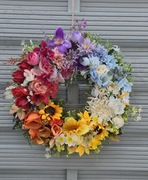 Wianek na drzwi wiosna dekoracja ozdoba prezent wielkanoc 