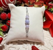 Bransoletka kamienie naturalne - Turmalin - Jadeit - Angelit - Selenit