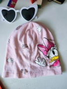 Czapka dziewczęca Disney Daisy różowa bawełniana 95% urocza wiosna/lato