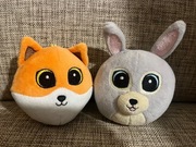 Maskotka Pluszak 2 szt. Lis i Królik