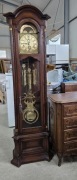 Dębowy zegar stojący podłogowy