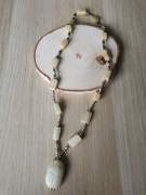 Naszyjnik kamienie Egipt skarabeusz