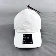 Czapka z daszkiem cap Nike air swoosh haft logo na lato kremowa biała white