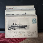 Kolekcja 69 szt. " Statek Pasażerski " | Pocztówka 1900-1945 r. | Francja