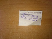 Społem Pabianice tekstylny ulotka dowód zakupu sprzedaży paragon PRL