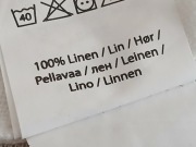Lniane zasłony na troczkach styl shabby chic Ellos