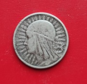 2 ZŁOTE GŁOWA KOBIETY 1934 rok - srebro AG oryginał N1