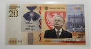 Banknot 20 zł Lech Kaczyński 2023 Polska UNC nr 1