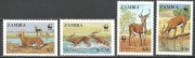 Zambia 1987 Mi 438-441 antylopy**czyste