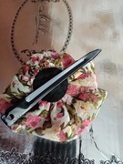 Kolorowa spinka z perłą kwiat