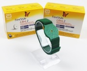 Opaska ochronna na sensor FreeStyle Libre 2 - CIEMNOZIELONA