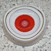 Popielniczka porcelanowa paterka talerz Chodzież PRL rekwizyt