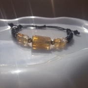 Bransoletka kamienie naturalne turmalin cytryn