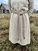 Wełniany pas, Krajka tkana na tabliczkach, motif scissors