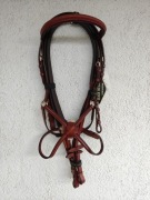 Ogłowie meksykańskie Henri de River brąz Pony