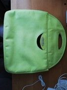 Zamszowa torba na laptopa 17 cali, seledyn, nowa