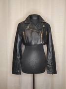 Moschino x H&M skórzana kurtka rozmiar M, ramoneska, designer, 100% leather