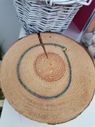 Bransoletka na nogę kostkę srebro 925 kolorowa hematyt multikolor 