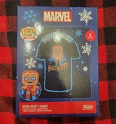 T-shirt Funko Pop! Tees Marvel Iron Man Gingerbread r L Unisex
