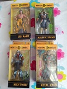 Mortal Kombat - 4 figurki - Liu Kang,Night Wolf,Spawn,Kotal Kahn- Nowe