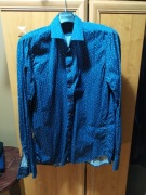 Koszula męska granatowa kastor klatka 124 cm