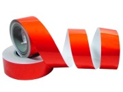 Odblaskowa taśma samoprzylepna czerwona 45m