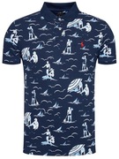 POLO RALPH LAUREN Deco Swimmers Polo Shirt Custom Slim Fit męska M