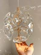 Lampa Wisząca LED: Lux Kryształki Złota 3-5m2 NOWA Cena z Wysyłką