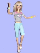 Lalka Barbie - Spodnie Rybaczki