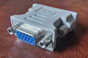 Adapter do monitora DVI-I do VGA przejściówka kostka redukcja